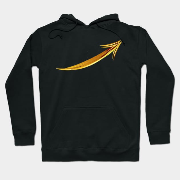 goldan arrow art Design. Hoodie by Dilhani